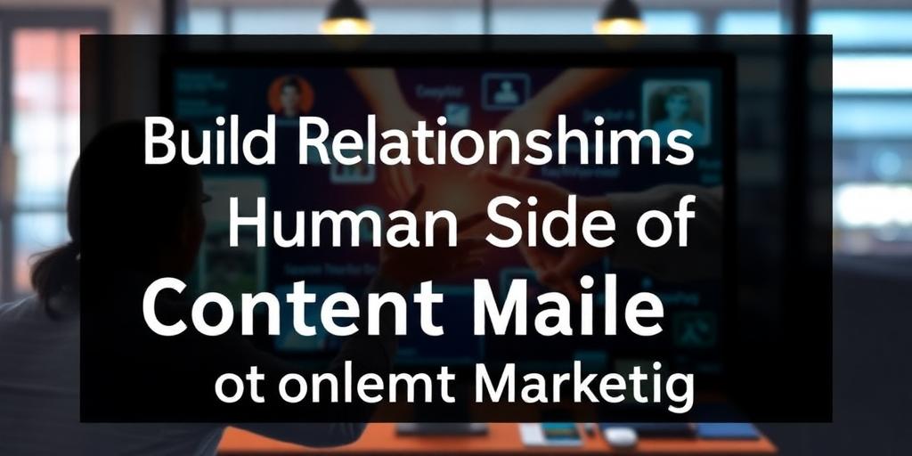 Build Relationships: The Human Side of Content Marketing