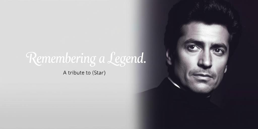 Remembering a Legend: A Tribute to Recently Deceased Star